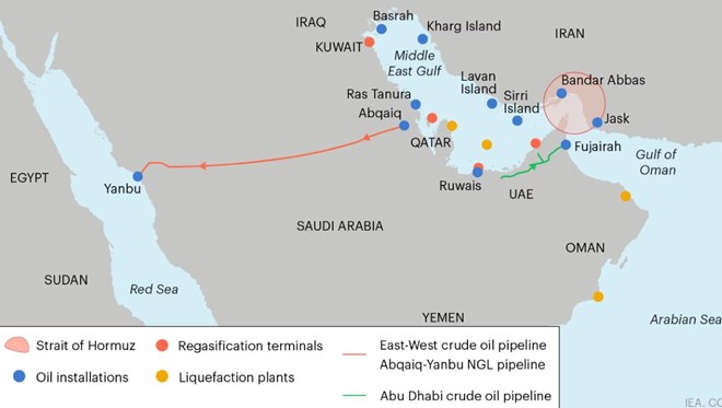 Saudi Arabia's East-West oil pipeline. Photo: IEA