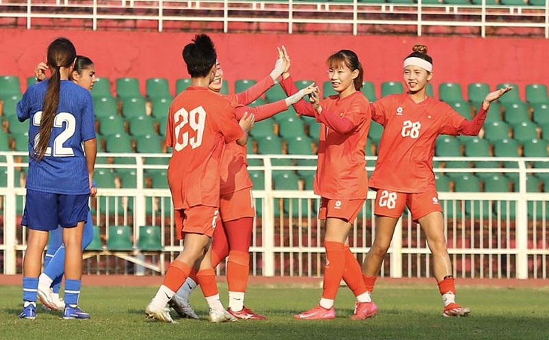 Vietnam U20 Women's vs Thailand U20 Women's. Photo: VFF