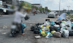 Shabby garbage from small alleys to big roads