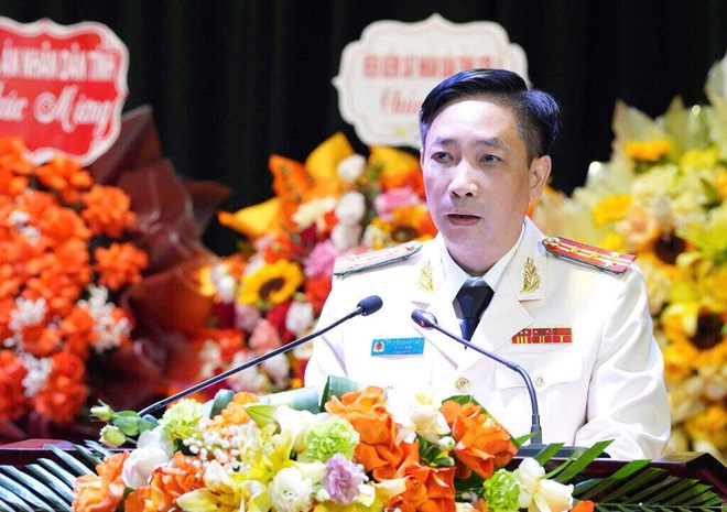 Đại tá Nguyễn Minh Tuấn - một trong các sĩ quan công an được bổ nhiệm tuần qua. Ảnh: Công an tỉnh Sơn La