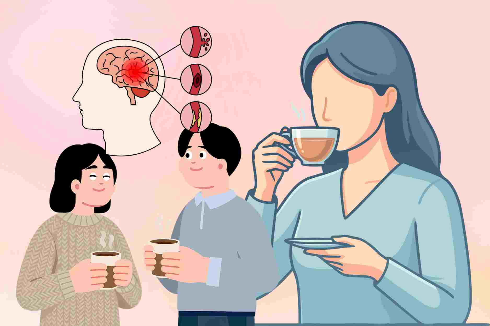 How to drink tea and coffee reduces the risk of stroke by more than 30%