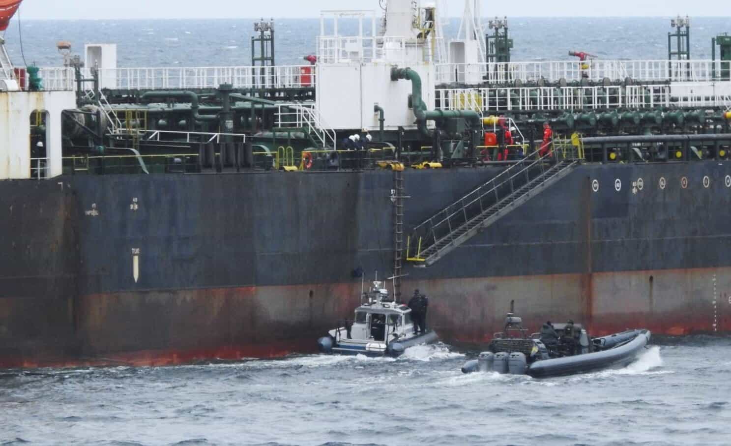 Swedish Coast Guard seizes oil tanker Flora 1 on April 3, 2026. Photo: Swedish Coast Guard
