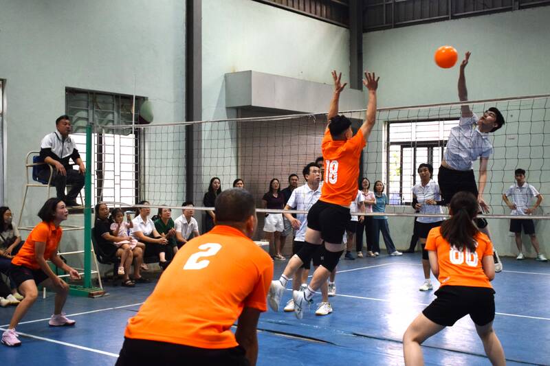 Volleyball event at the Son La Trade Union Sports Tournament 2026. Photo: Truong Son