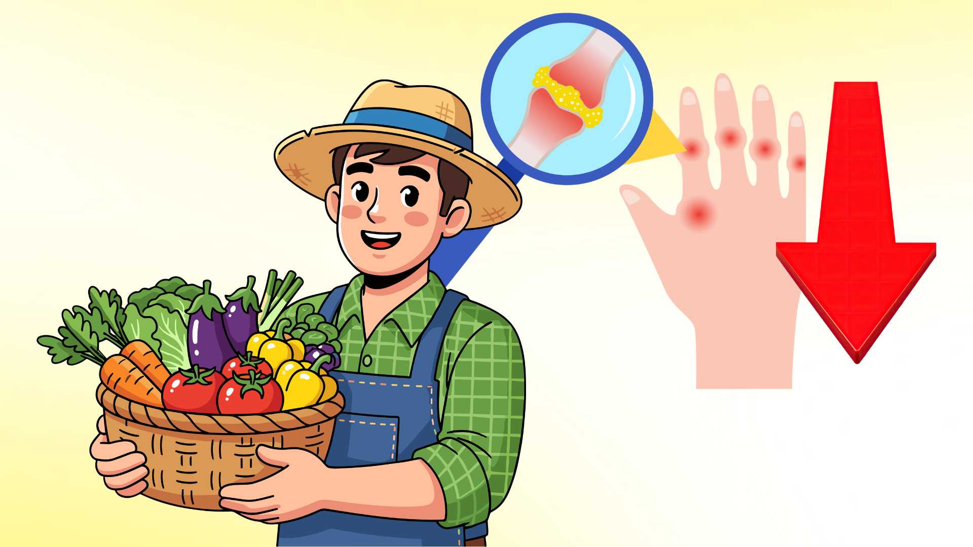 요산 조절에 효과적인 녹색 채소와 과일