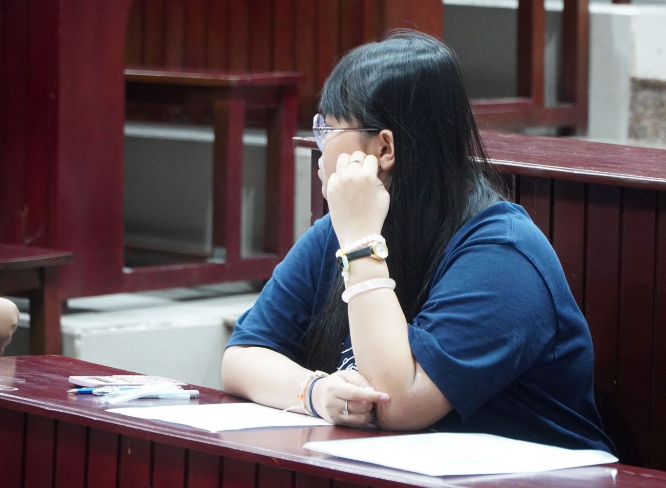 Candidates taking the first round of competency assessment exam in Ho Chi Minh City. Photo: Chan Phuc