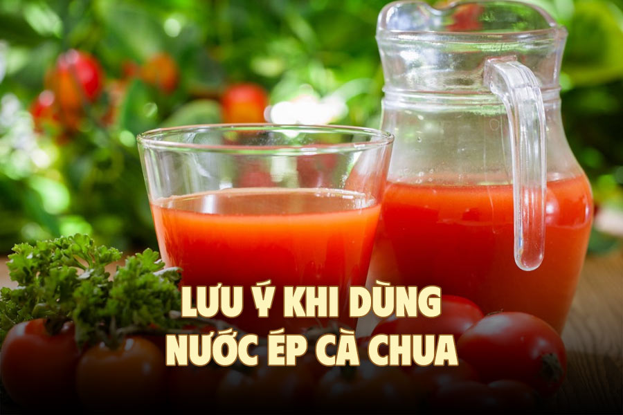 Notes when using tomato juice