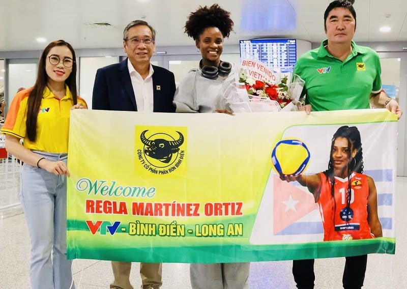 The second foreign soldier of the VTV Binh Dien Long An volleyball team. Photo: VTVBDLA