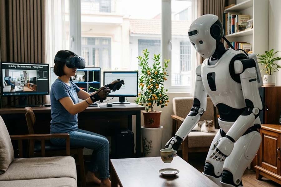 6G can turn robots into smart assistants in every space. Graphics: Cat Tien