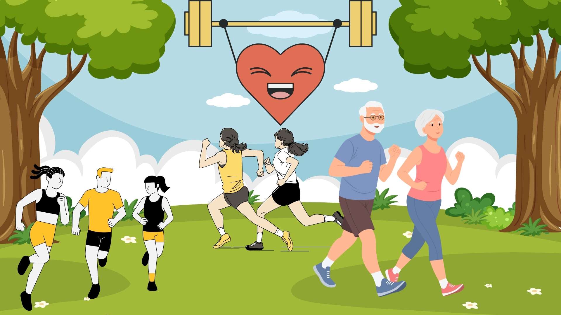 Heart health is healthier every day thanks to the family's exercise habits. Graphics: Minh Vu
