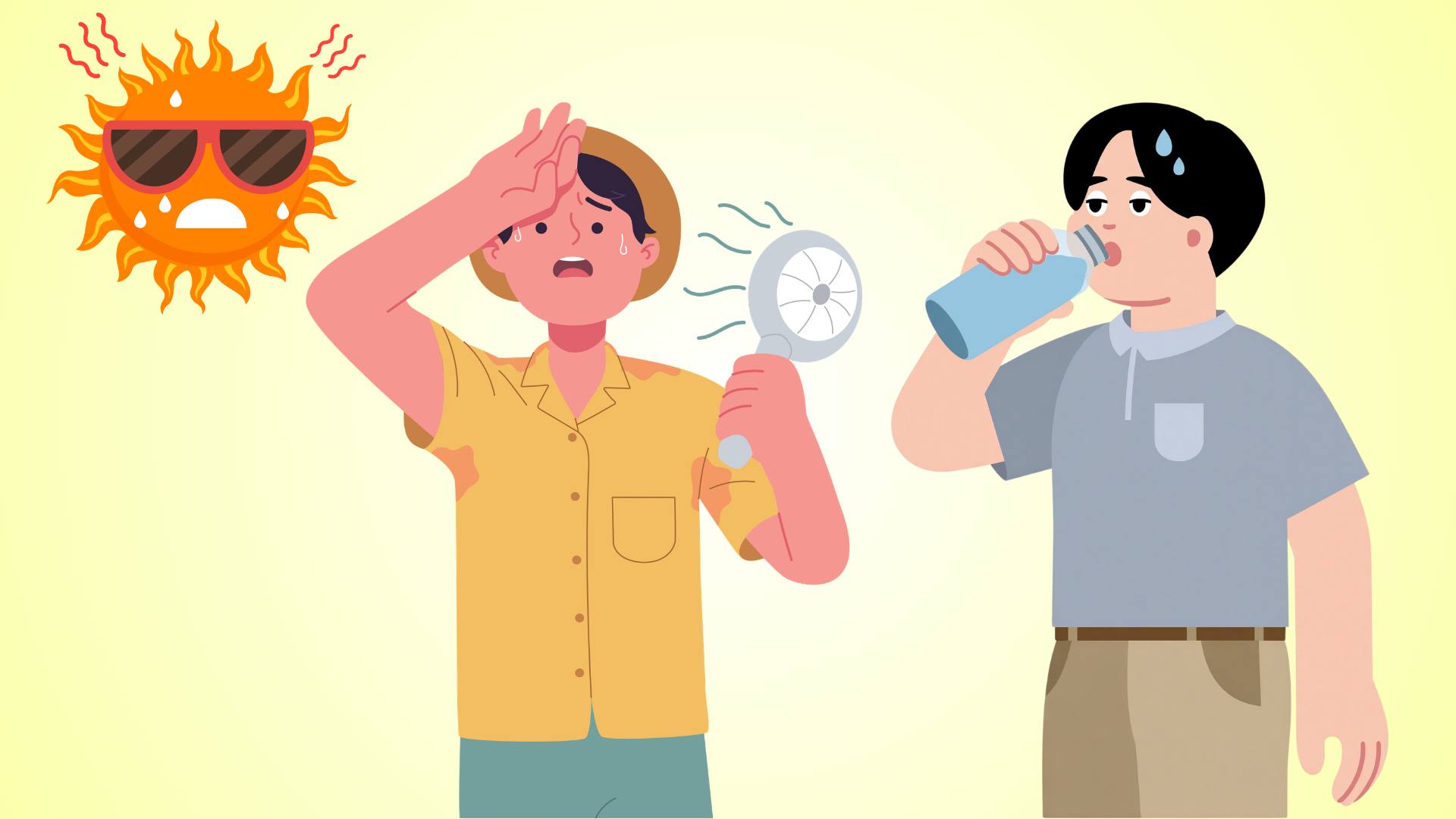 Electrolyte-rich drinks help rehydrate effectively on hot sunny days.