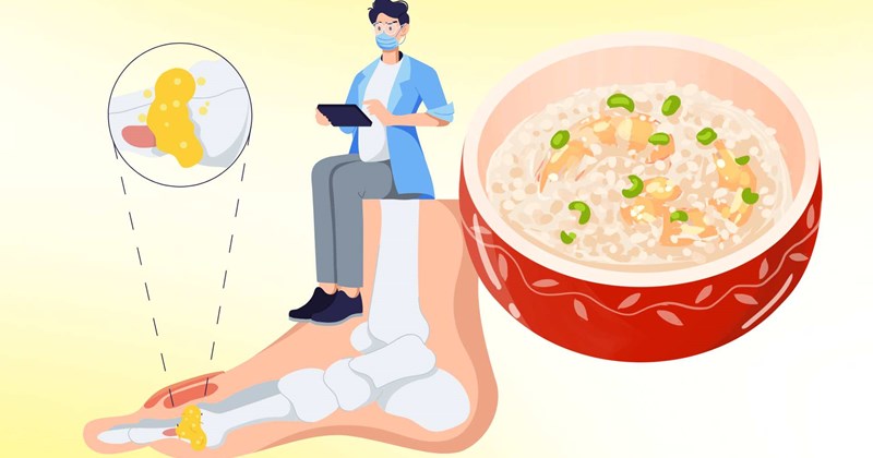 Cháo yến mạch tốt cho người có acid uric cao