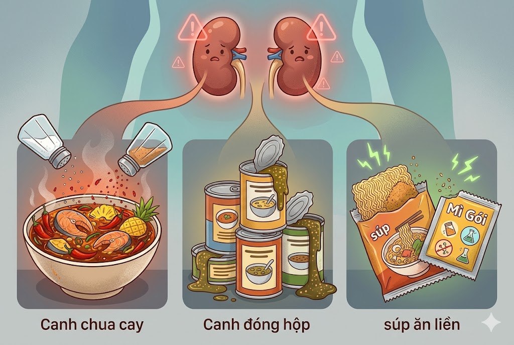 Kidneys are easily damaged from soups that are thought to be nutritious, many people prefer