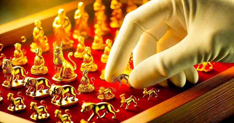 Giá vàng trong nước tiếp tục giảm