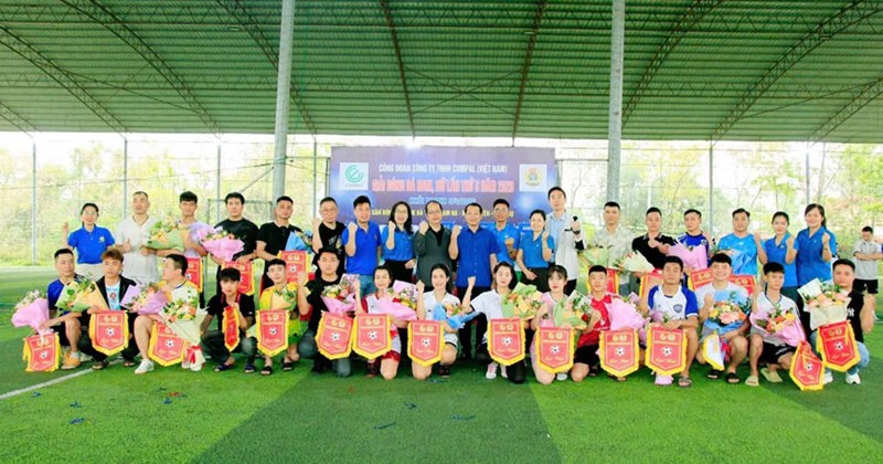 Giải bóng đá công nhân Compal 2026 khởi tranh quy mô ấn tượng