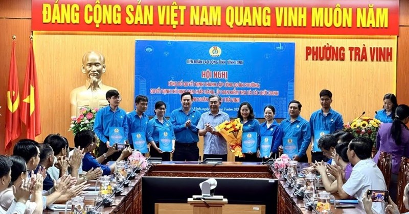 Vĩnh Long phát triển đoàn viên, thành lập công đoàn cơ sở