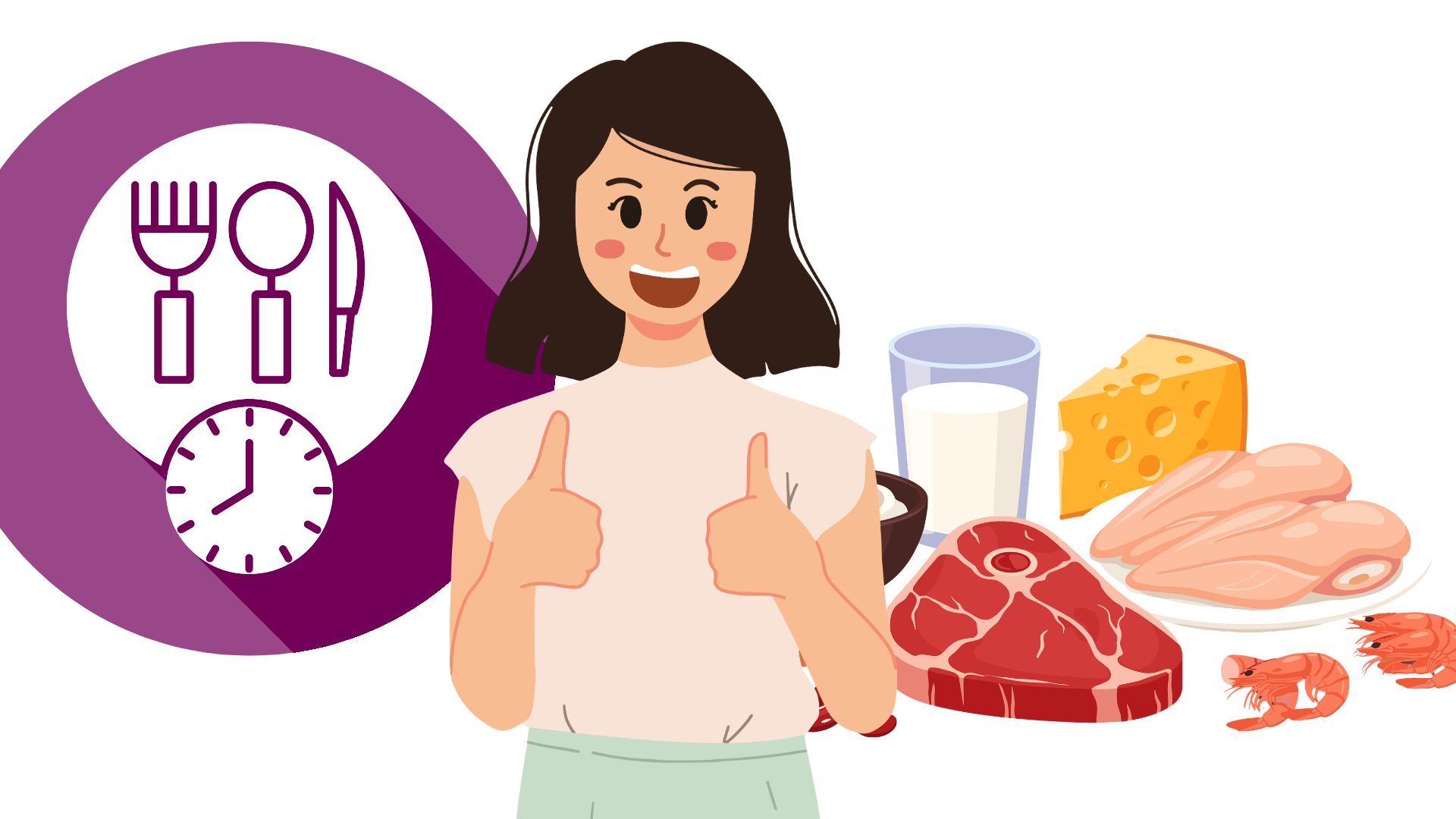 The habit of eating on time helps the body function more efficiently and improve overall health. Graphics: Thanh Thanh