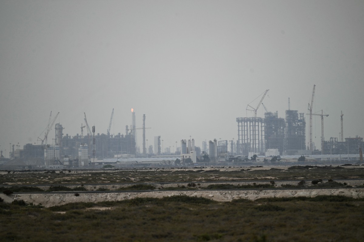 No LNG cargo ships have passed through Hormuz since the US and Israel airstriked Iran since the end of February. Pictured is the QatarEnergy facility at the Ras Laffan industrial park. Photo: AFP