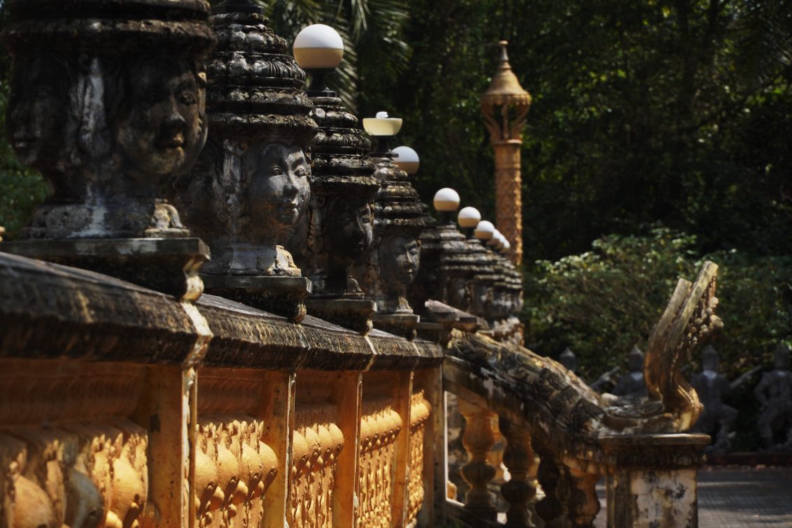 Chùa Giồng Lớn có lịch sử lâu đời và được xây dựng khang trang từ những thập niên đầu thế kỷ XX. Ảnh: Tạ Quang