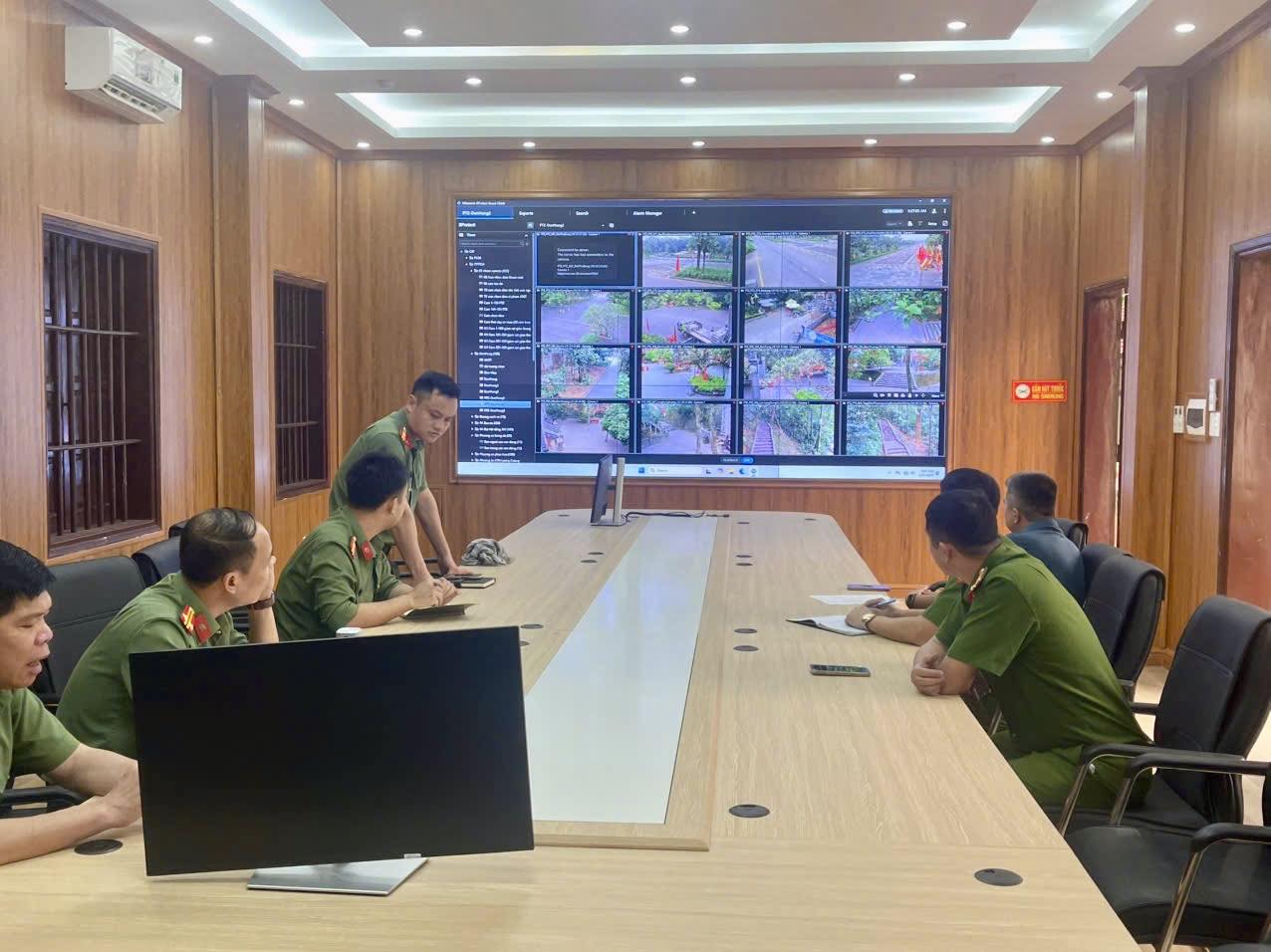 Camera system installed right before the Ancestral Day. Photo: Phu Tho Police