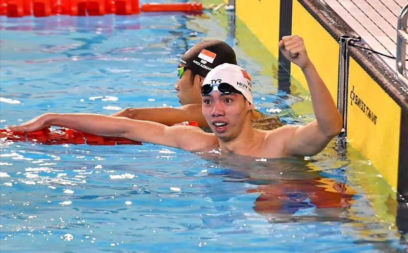 Nguyen Huy Hoang wins gold medal for Vietnamese sports at the 2018 Youth Olympics. Photo: Dang Nguyen