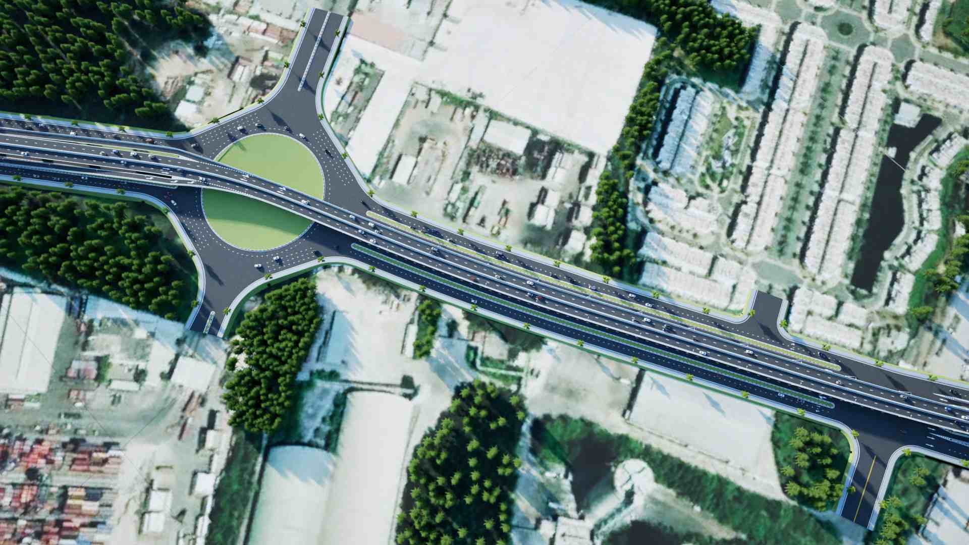 Perspective of Cat Lai - Phu Huu inter-port road. Photo: Ho Chi Minh City Department of Construction