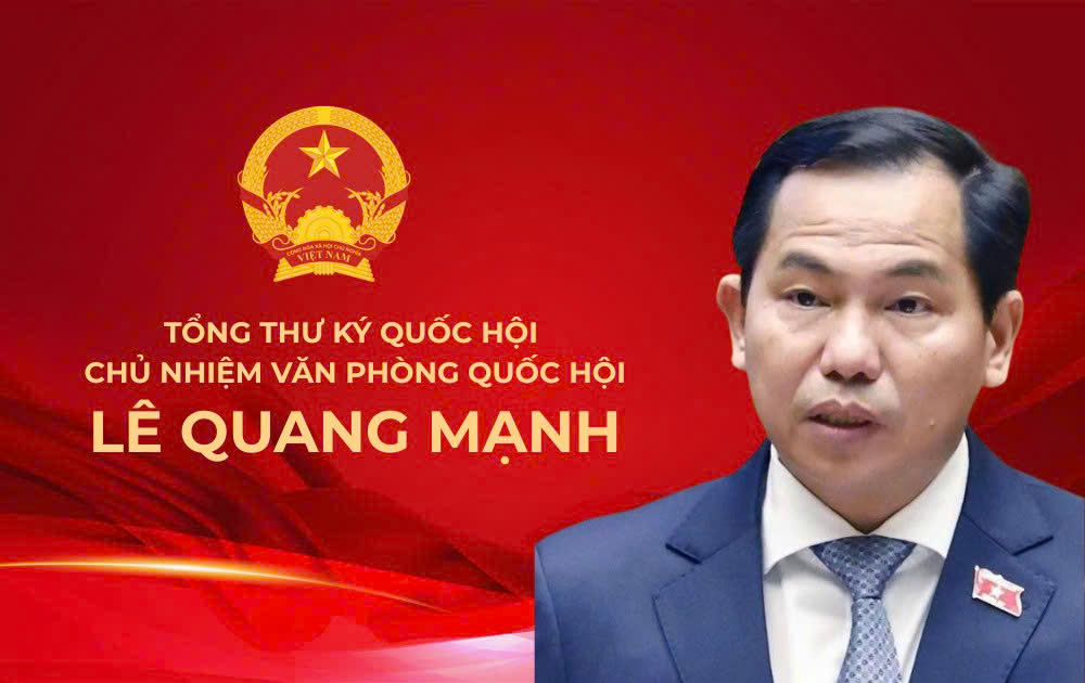 Member of the Party Central Committee, Secretary General of the 16th National Assembly - Chairman of the National Assembly Office Le Quang Manh. Photo: Dinh Truong