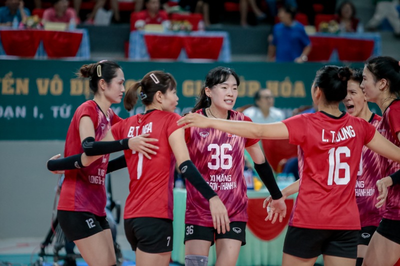 Chủ công Cai Xiaoqing từng gây ấn tượng trong màu áo Thanh Hóa tại giải bóng chuyền quốc gia 2024. Ảnh: Hải Đường