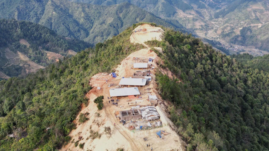 산짜, 평화로운 꿈을 다시 쓰다. 사진: 응옥선