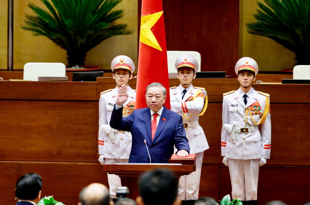 President To Lam sworn in. Photo: Nhu Y