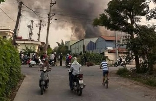 Fire scene. Photo: Page Hai Phong