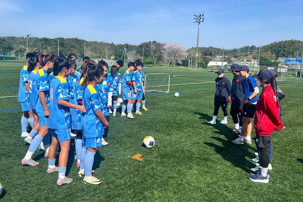 U17 베트남 여자 대표팀, 일본 전지훈련 시작. 사진: VFF