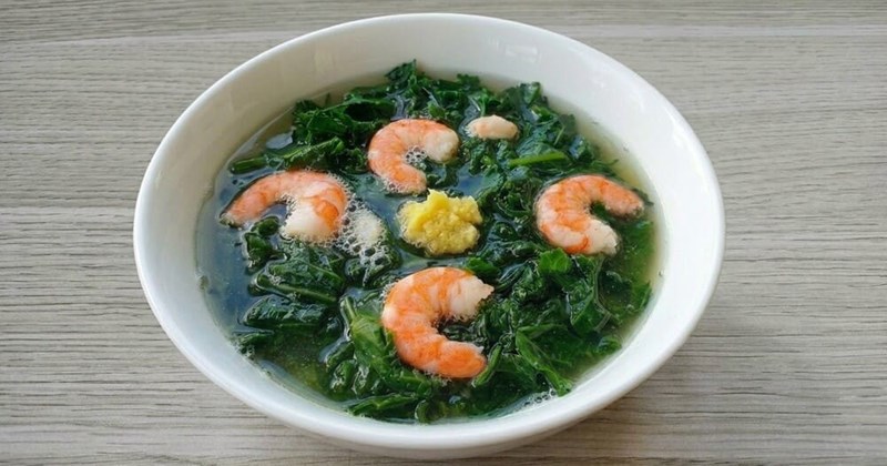 Cách nấu canh mồng tơi tôm, gừng tươi ngon giải nhiệt mùa hè