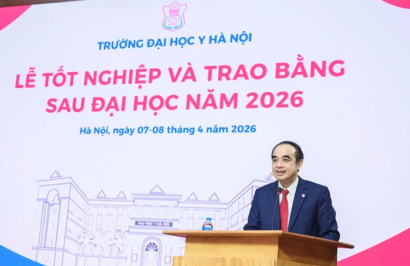 Prof. Dr. Nguyen Huu Tu - Rector of Hanoi Medical University. Photo: HMU