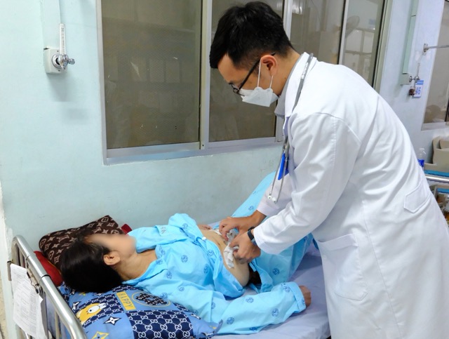 Patient with prolonged stomach pain diagnosed with cancer, currently being actively treated. Photo: BVCC