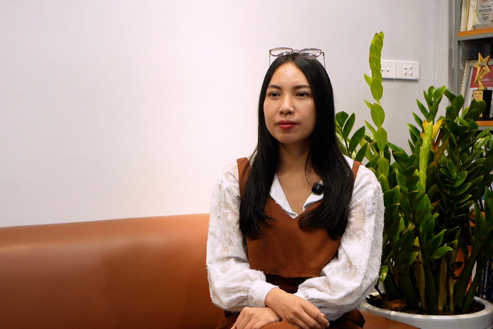 Bà Nguyễn Hoàng Anh - Chuyên gia tham vấn tâm lý, Văn phòng tâm lý Voice of Therapist. Ảnh: Trang Anh