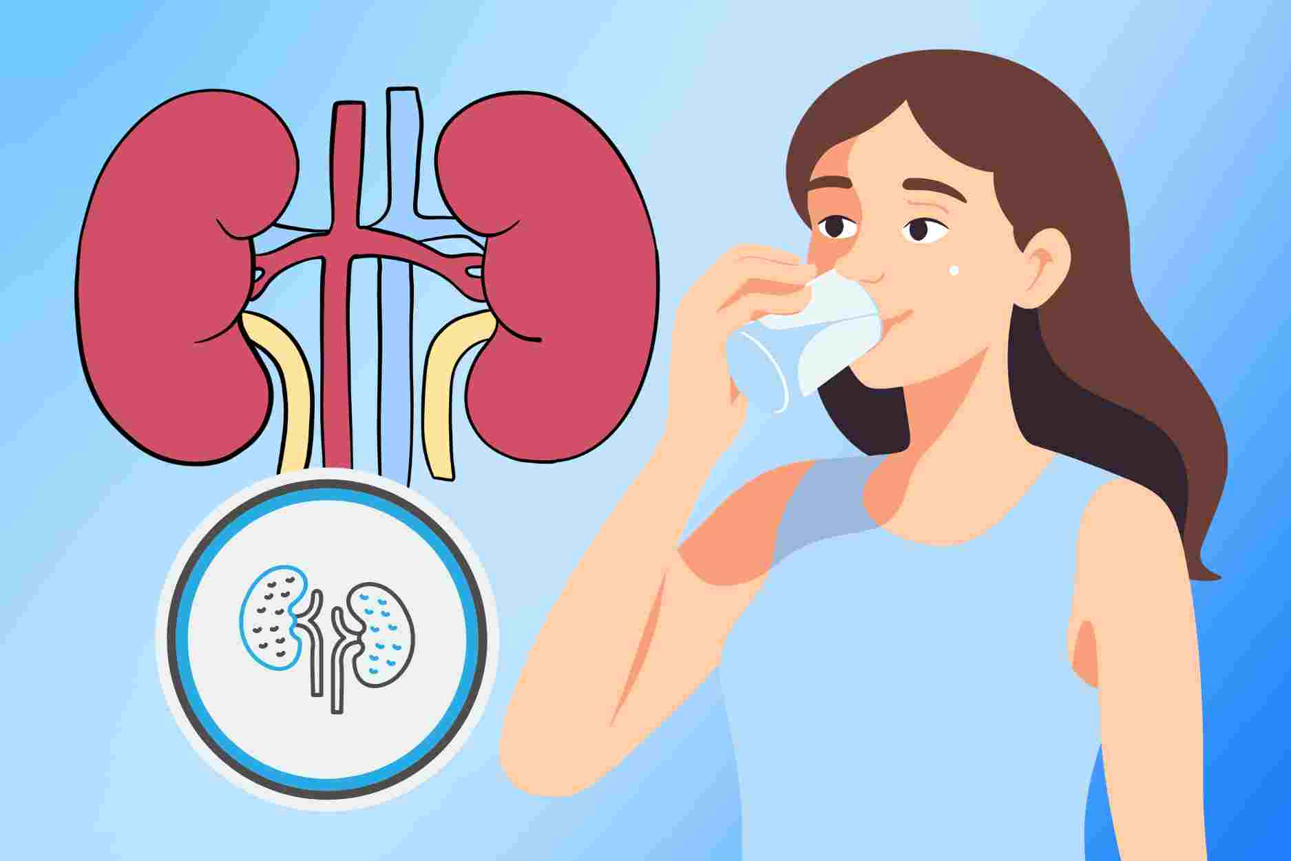 Drink water properly in hot weather to protect kidney function