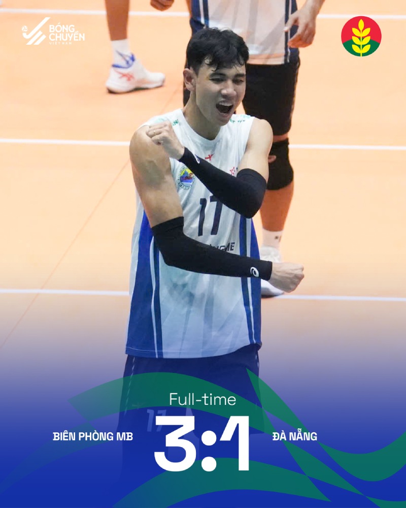 Biên Phòng gặp chút khó khăn khi đối đầu Đà Nẵng. Ảnh: Bóng chuyền Việt Nam