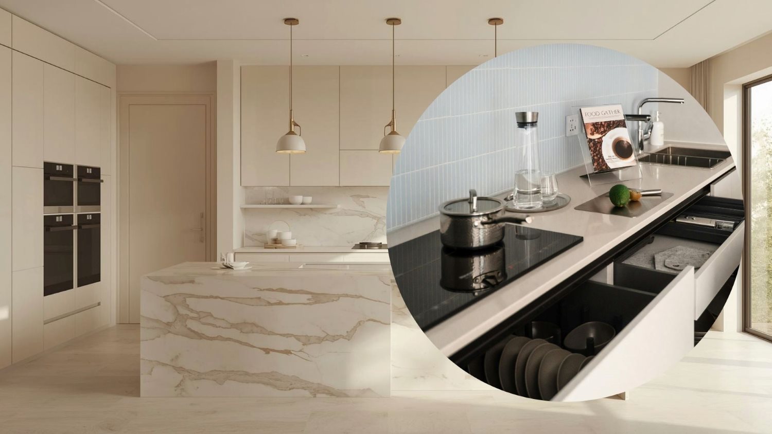 Modern kitchen design trend towards convenience and clear personal imprint. Graphics: Thanh Thanh