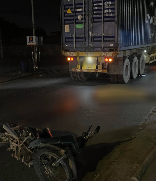 Hiện trường vụ tai nạn. Ảnh: Bạn đọc cung cấp