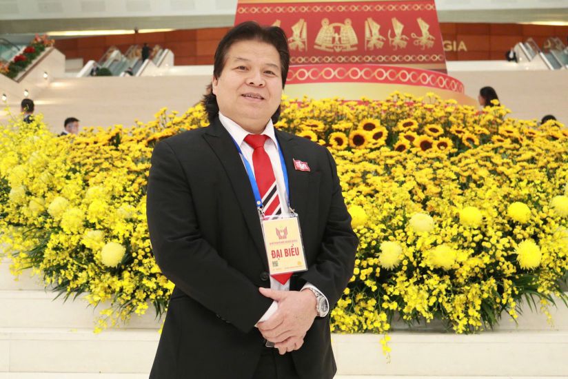 제11회 애국 경쟁 대회에서 베트남 서커스 연맹 국장, 인민 예술가 똥또안탕. 사진: 인물 제공