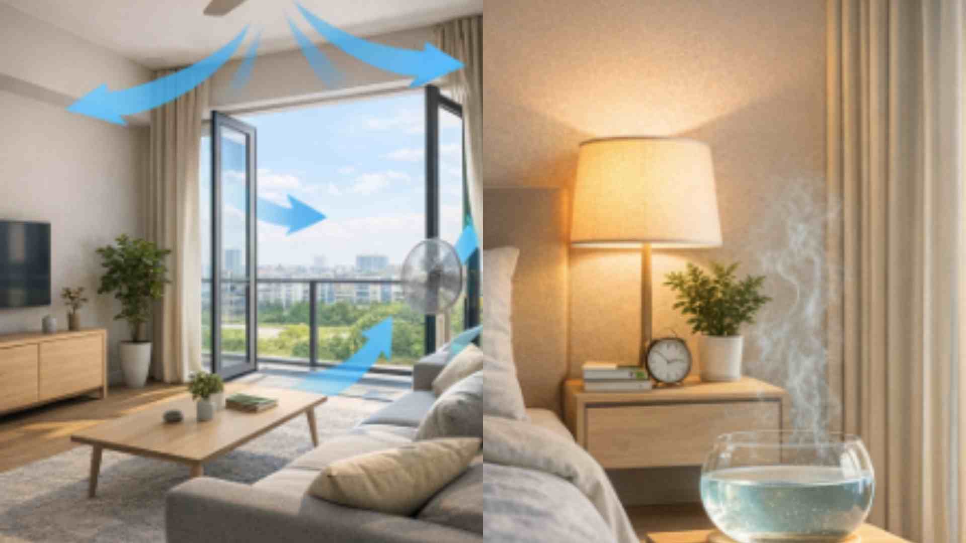 아파트를 항상 시원하고 통풍이 잘 되게 하는 비법. 그래픽: 하메이