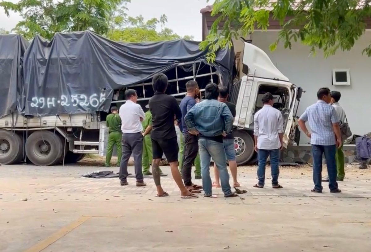 Cơ quan công an đã đến khám nghiệm hiện trường. Ảnh: Duy Tuấn 