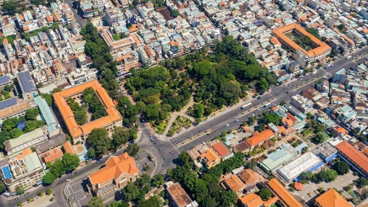 Hiện trạng khu đất ở trung tâm Vũng Tàu được triển khai xây dựng công viên công cộng. Ảnh: UBVT