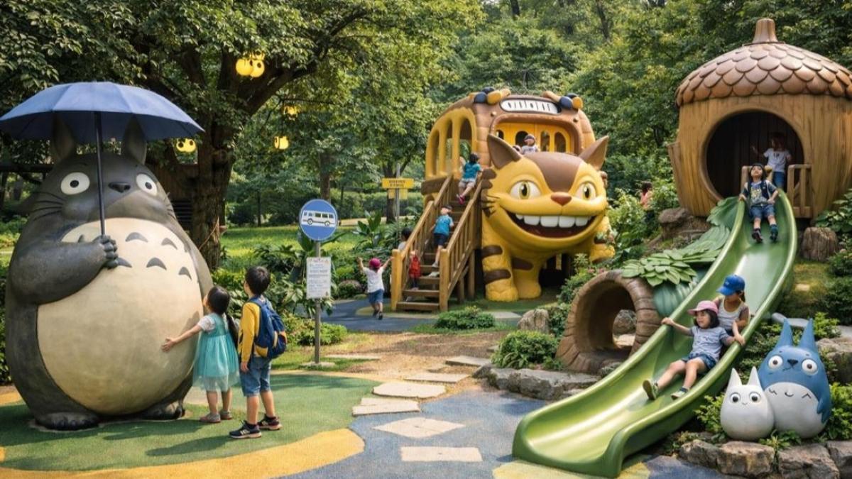 Phối cảnh một số khu vực chức năng trong công viên. Ảnh: UBVT