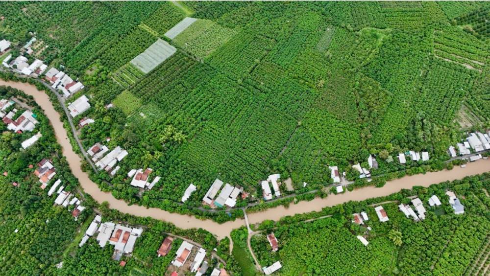 Cu Lao Gieng commune has just been recognized as an island commune in An Giang province. Photo: Thanh Sang