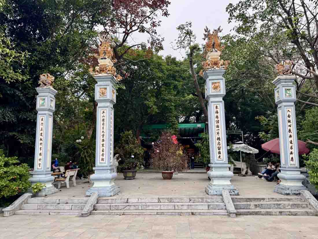 Duc Thanh Dam Temple is located in the campus of the National Convention Center, Hanoi. Photo: Linh Boo