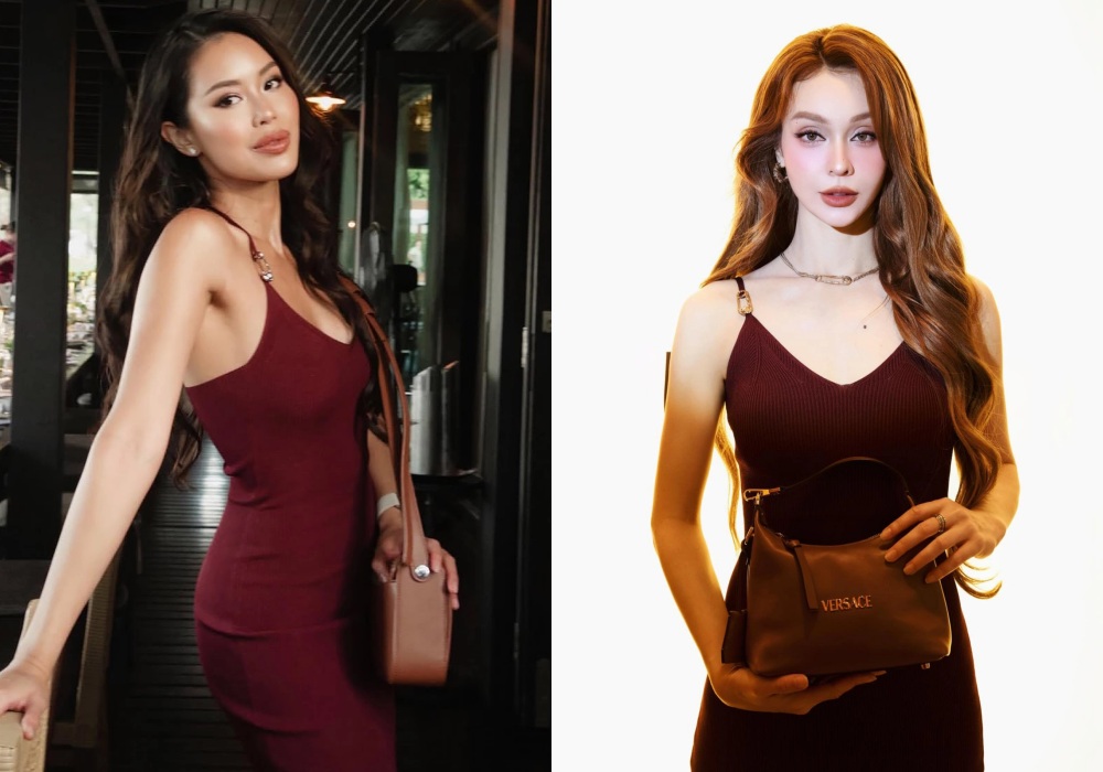 Billionaire Johnathan Hanh Nguyen's daughter and Mlee promote the same dress style. Photo: NVCC