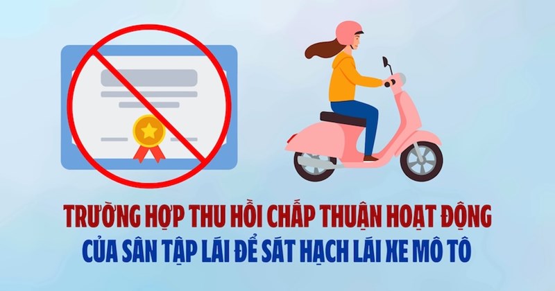 Hà Nội thu hồi giấy phép nhiều bãi sát hạch lái xe mô tô