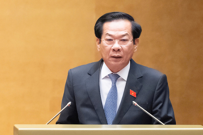 Bộ trưởng Bộ Nội vụ Đỗ Thanh Bình. Ảnh: Media Quốc hội