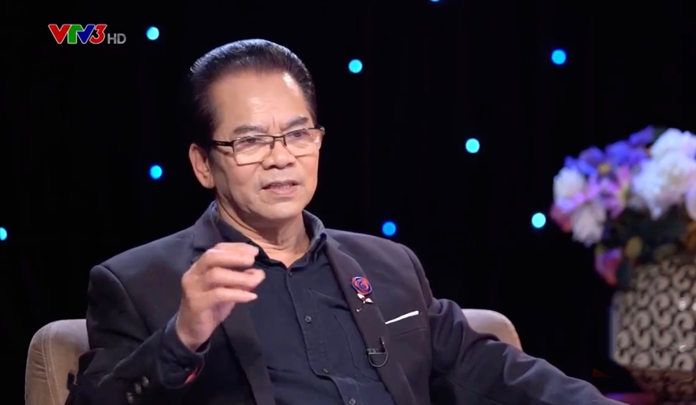 People's Artist Tran Nhuong in the program "Confession". Photo: Cut from video